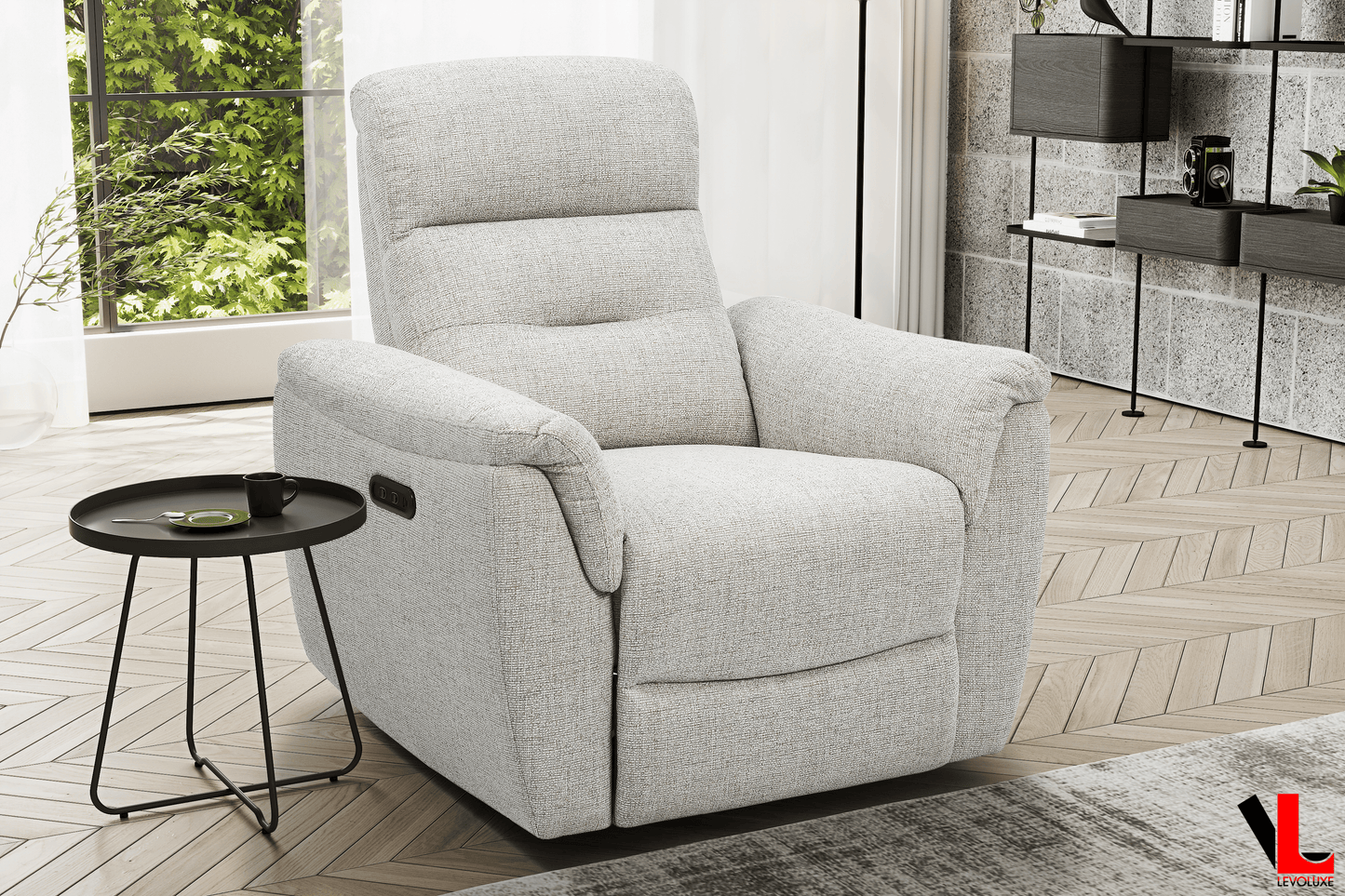 Levoluxe Chair Cain 36" Power Reclining Chair in Weave Fabric - Available in 2 Colours