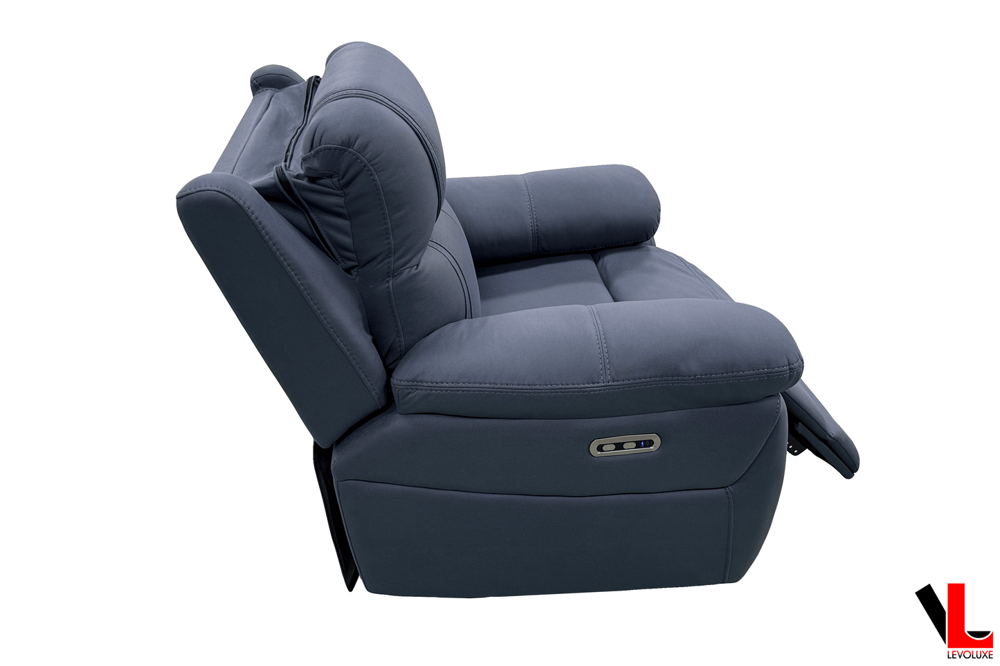 Levoluxe Chair Regent 40.5" Jaxxon Blue Power Reclining Chair with Power Headrest