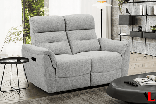 Levoluxe Loveseat Cain 57" Power Reclining Loveseat in Weave Fabric - Available in 2 Colours