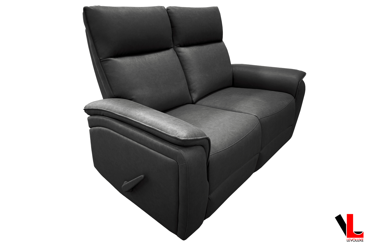 Levoluxe Loveseat Sereno 57.5" Reclining 2 Seater Loveseat in Jaxxon Smoke