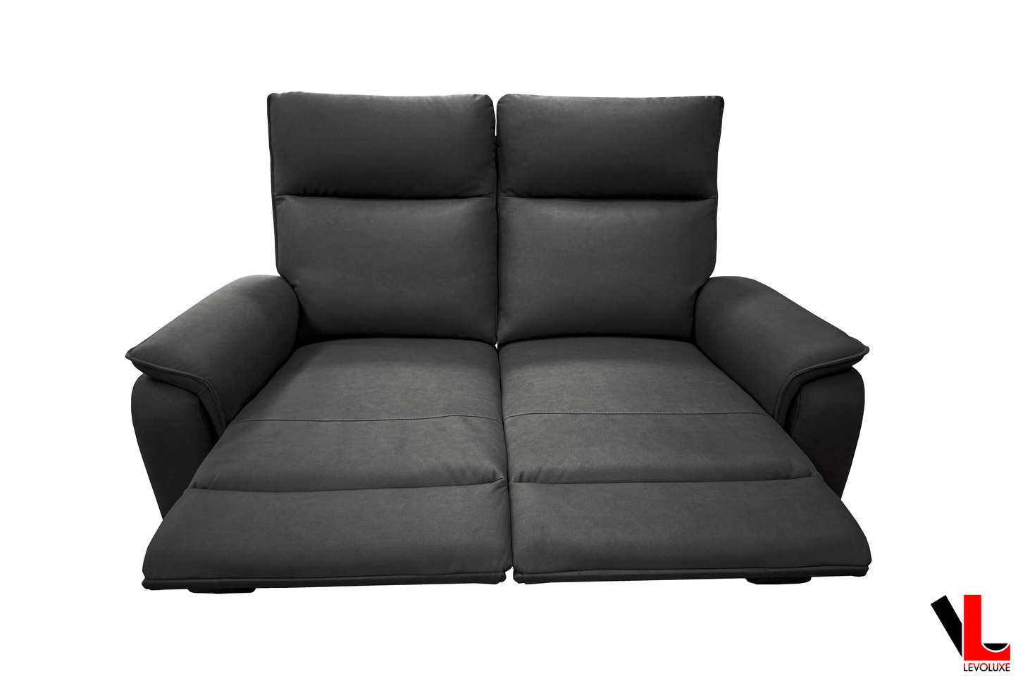 Levoluxe Loveseat Sereno 57.5" Reclining 2 Seater Loveseat in Jaxxon Smoke