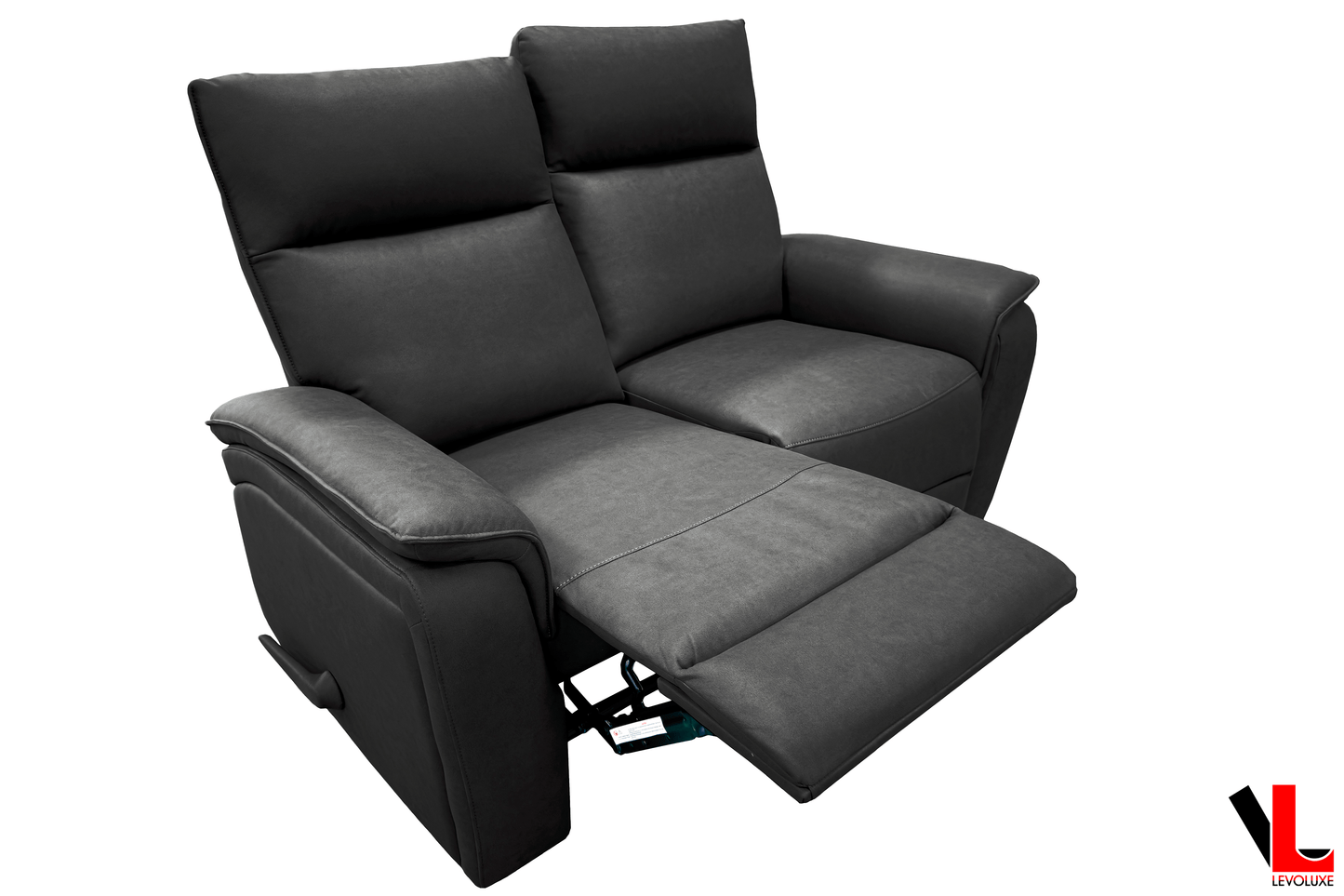 Levoluxe Loveseat Sereno 57.5" Reclining 2 Seater Loveseat in Jaxxon Smoke
