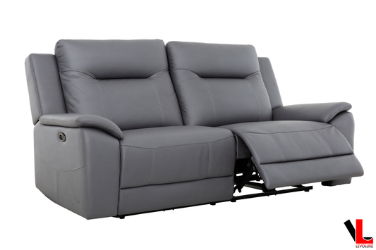 Levoluxe Sofa Avante 81" Jaxxon Steel Power Reclining 2 Seater Sofa