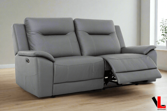 Levoluxe Sofa Avante 81" Jaxxon Steel Power Reclining 2 Seater Sofa