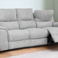 Sentinel 87.8" Power Reclining Sofa with Power Headrest in Tweed Ash Fabric
