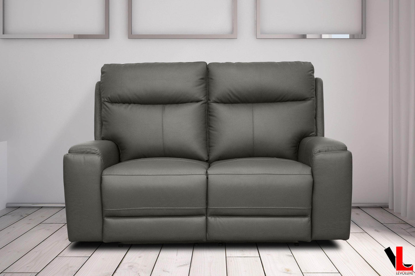 Levoluxe Sofa Set Arlo 2 Piece Power Reclining Sofa and Loveseat Set with Power Headrests in Leather Match - Available in 2 Colours