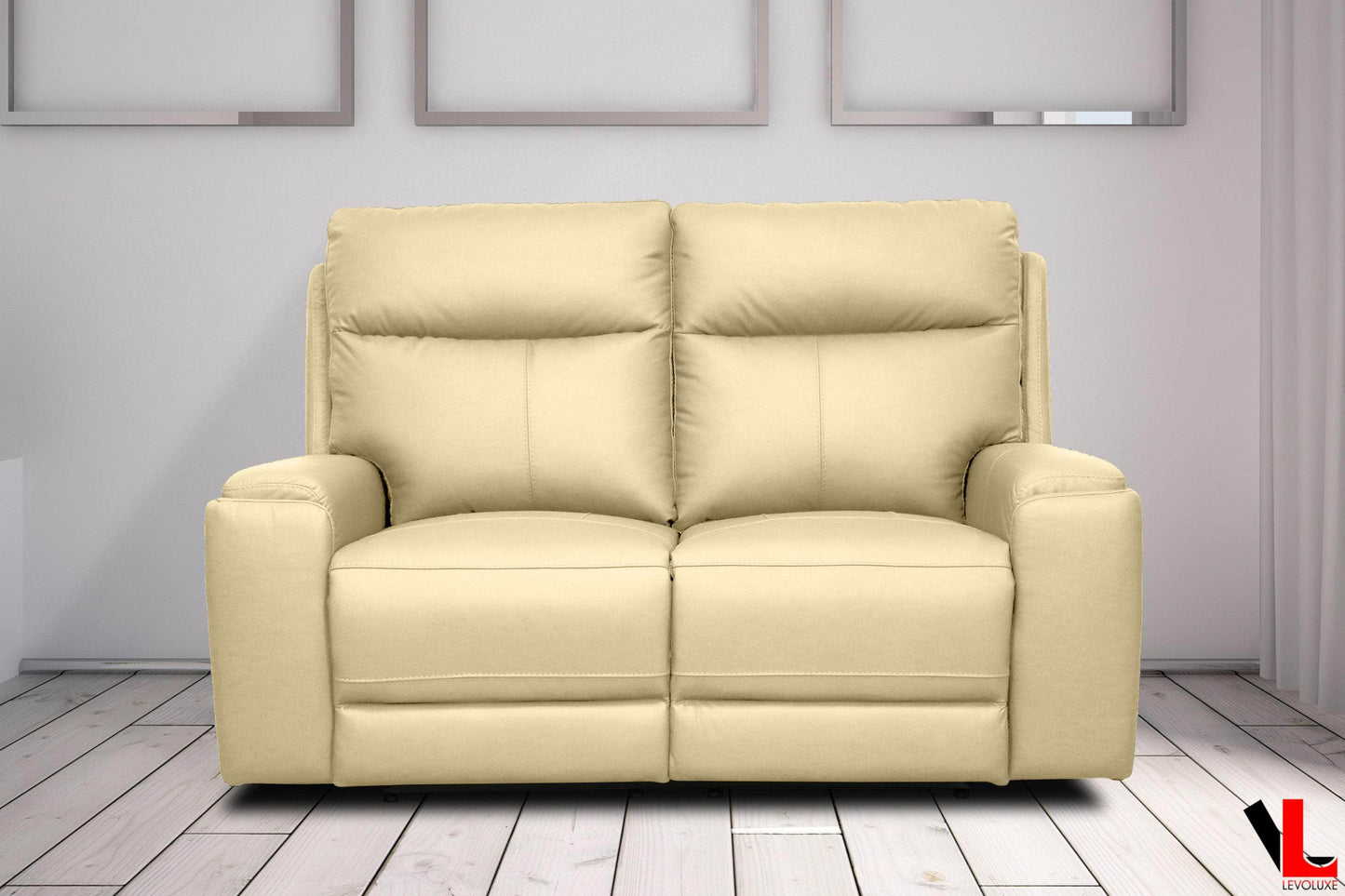 Levoluxe Sofa Set Arlo 2 Piece Power Reclining Sofa and Loveseat Set with Power Headrests in Leather Match - Available in 2 Colours