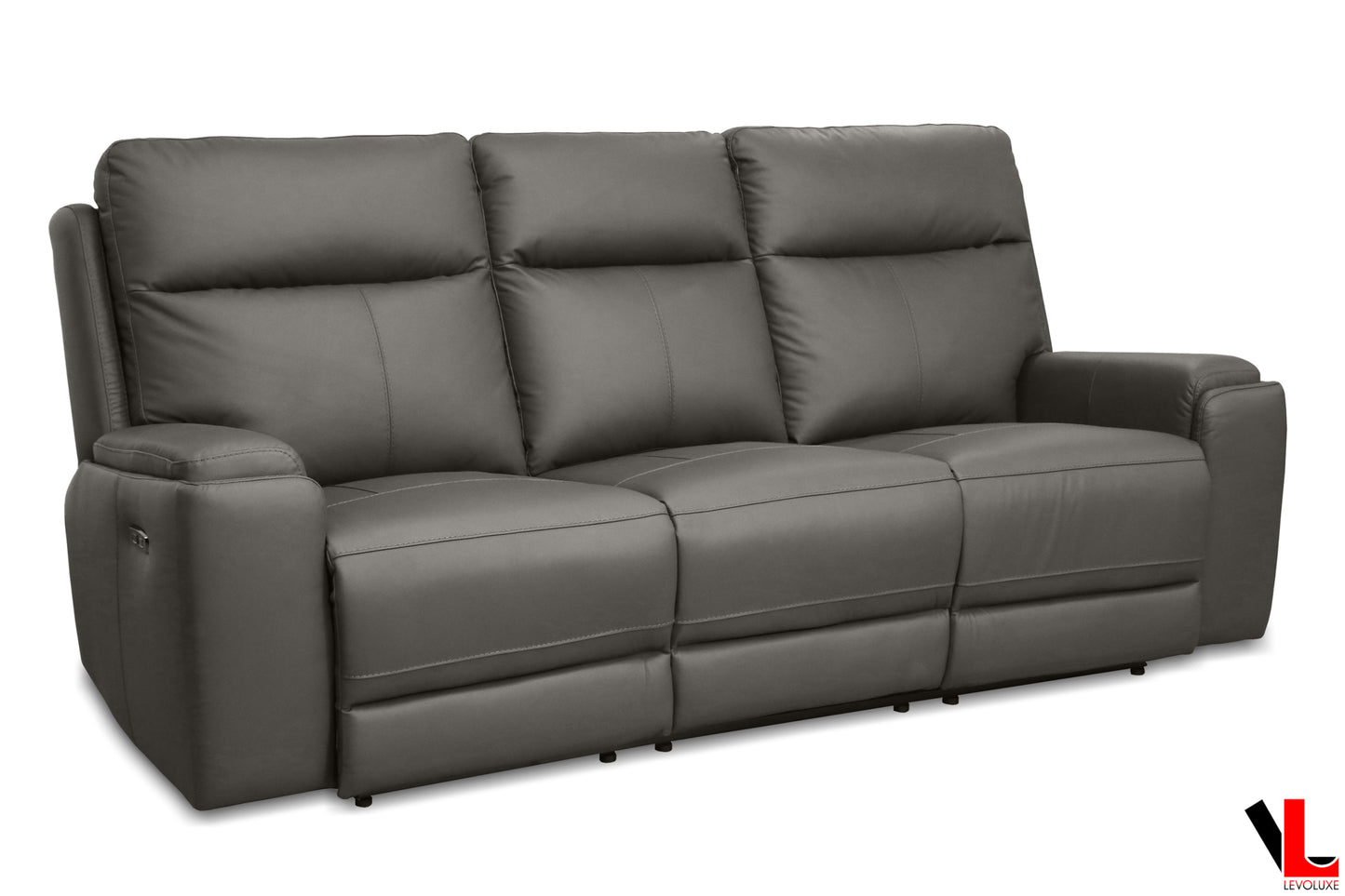 Arlo 87" Power Reclining Sofa with Power Headrest in Leather Match - Available in 2 Colours