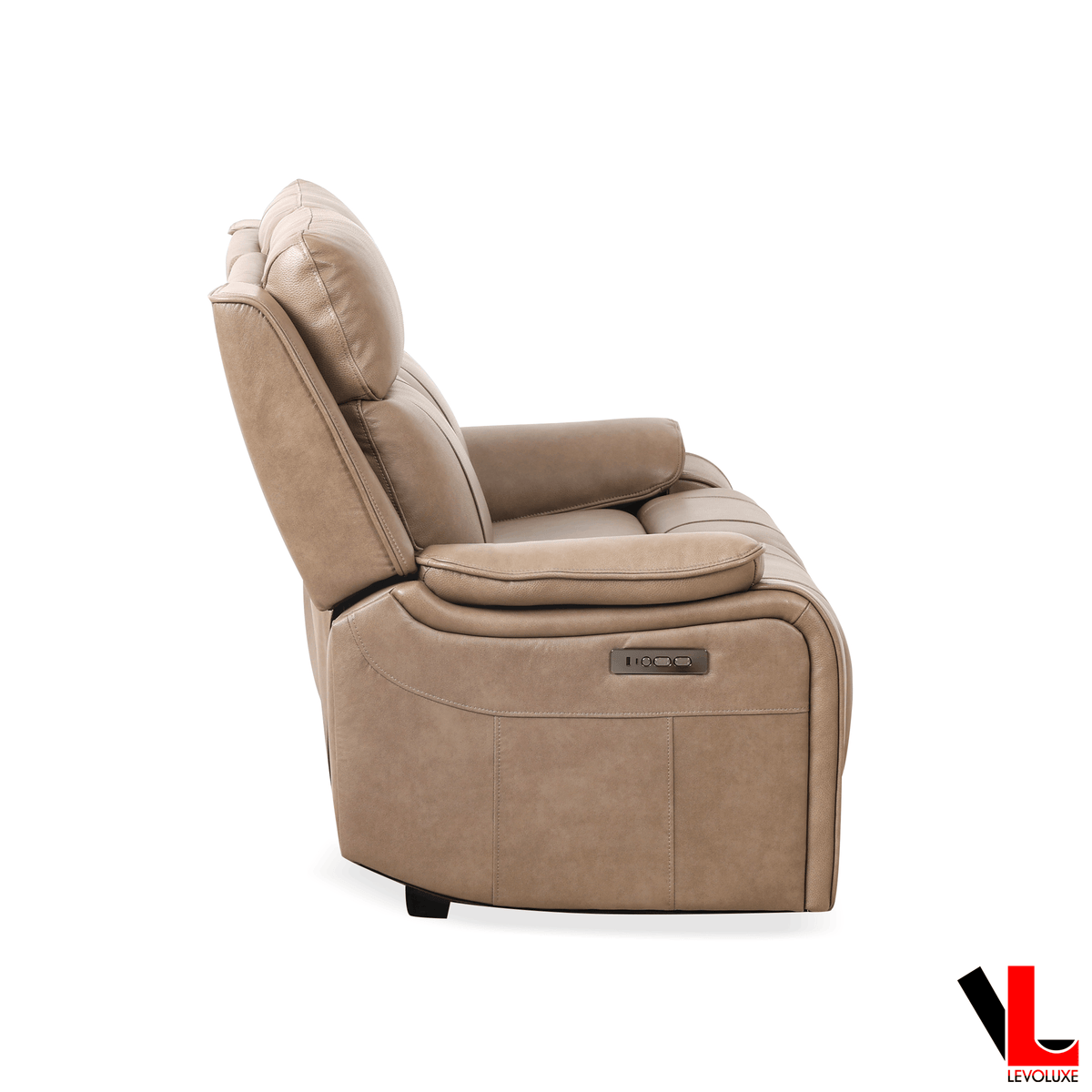 Levoluxe Brindle 60" Leather Match Power Reclining 2 Seater Loveseat, image 16