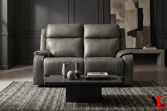 Levoluxe Brindle 60" Leather Match Power Reclining 2 Seater Loveseat, image 1