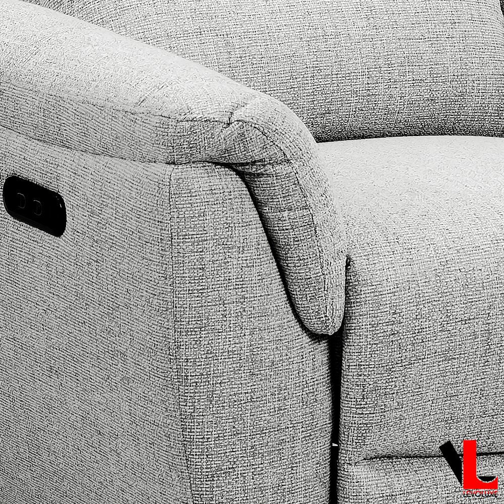 Cain 57" Power Reclining Loveseat in Weave Fabric - Available in 2 Colours