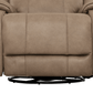 Levoluxe Chair Brindle 36.5" Leather Match Swivel Glider Reclining Chair - Available in 2 Colours