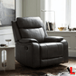 Levoluxe Chair Brindle 36.5" Leather Match Swivel Glider Reclining Chair - Available in 2 Colours