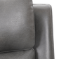 Levoluxe Chair Brindle 36.5" Power Reclining Chair in Charcoal Leather Match