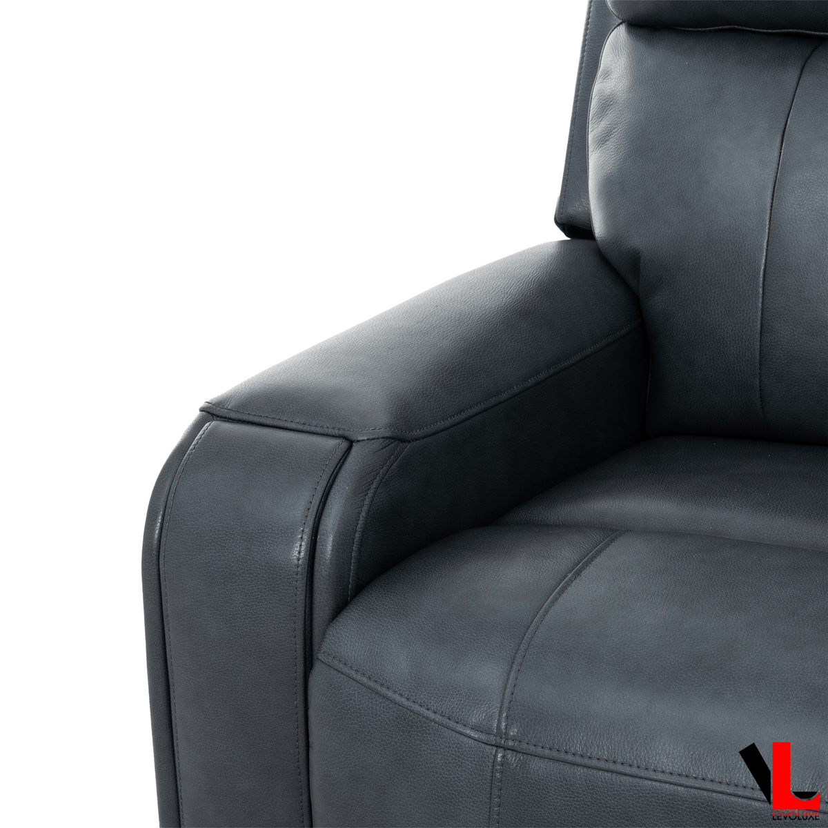 Levoluxe Cavron 37" Leather Match Power Glider Reclining Chair with Power Headrest, image 20