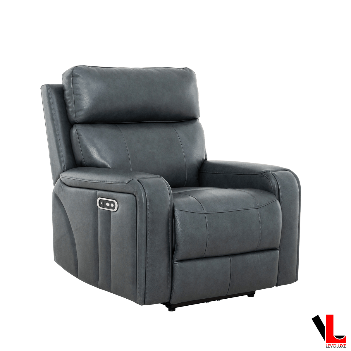 Levoluxe Cavron 37" Leather Match Power Glider Reclining Chair with Power Headrest, image 16