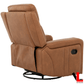Levoluxe Chair Cavron 37" Leather Match Swivel Glider Reclining Chair - Available in 2 Colours