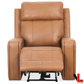 Levoluxe Chair Cavron 37" Power Glider Reclining Chair with Power Headrest in Cognac Leather Match