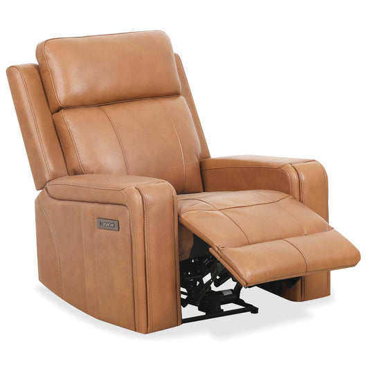 Levoluxe Cavron 37" Leather Match Power Glider Reclining Chair with Power Headrest, image 2