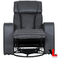 Levoluxe Chair Colton 37" Leather Match Swivel Glider Reclining Chair - Available in 2 Colours