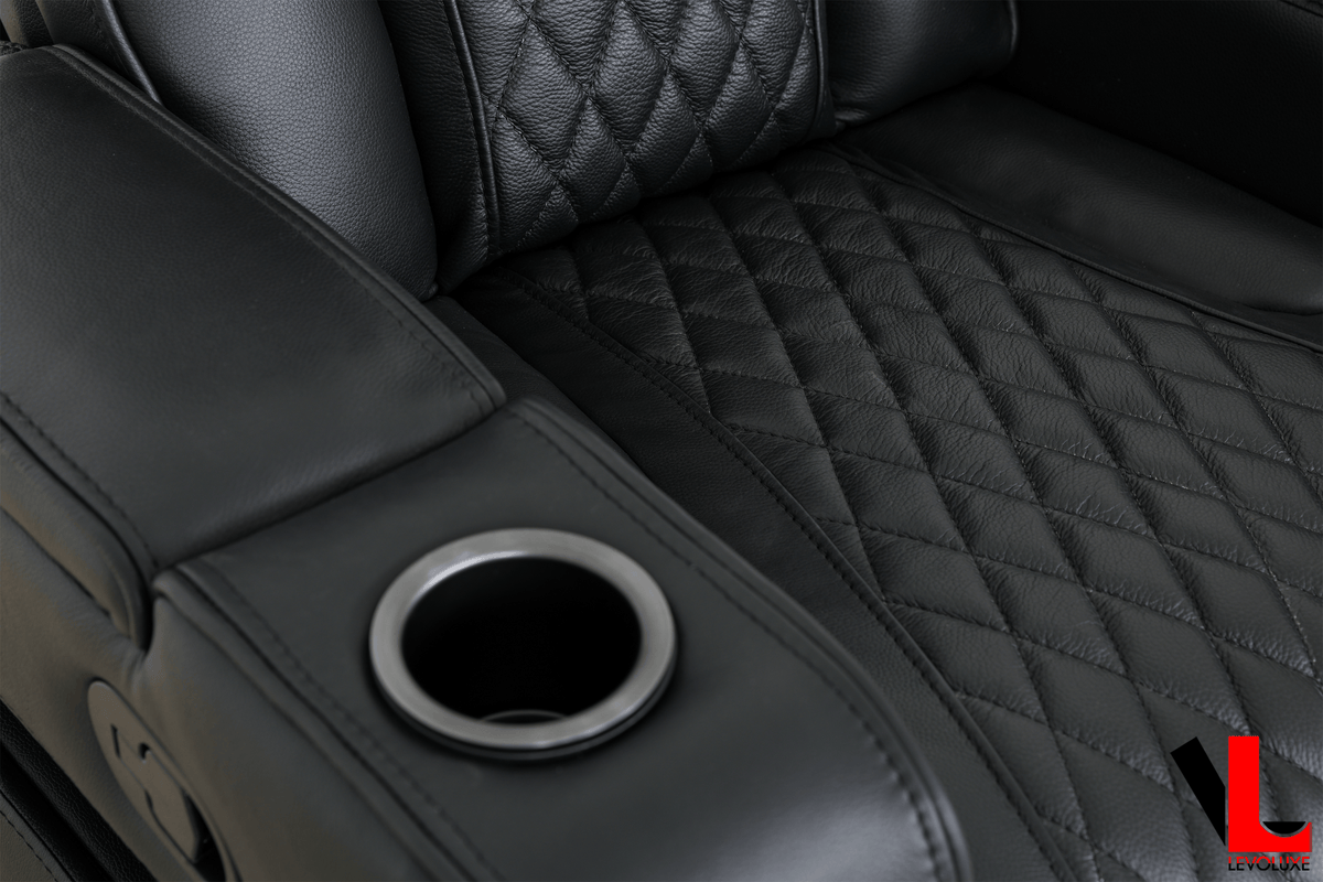 Levoluxe Chair Colton 37" Leather Match Swivel Glider Reclining Chair - Available in 2 Colours