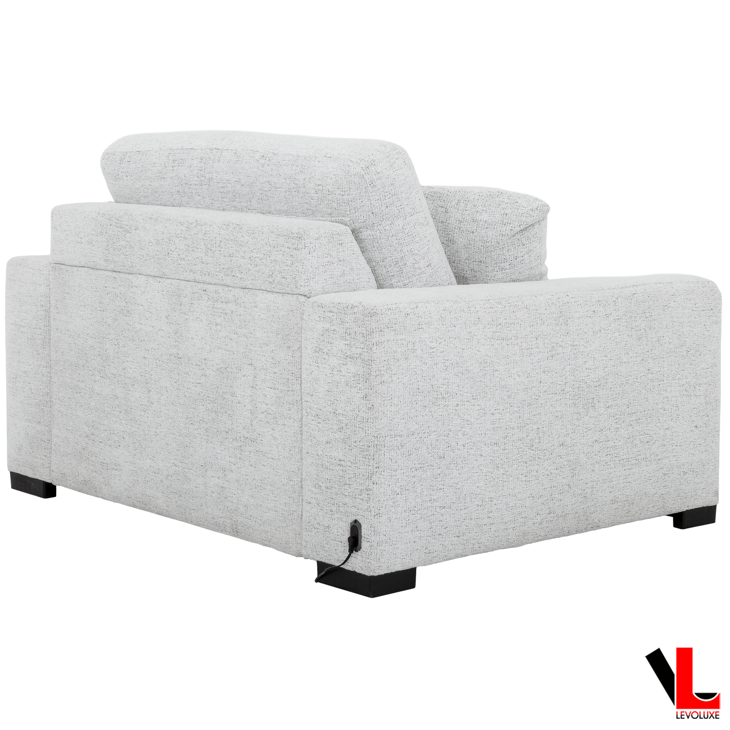 Levoluxe Chair Galveston 58.5" Power Sliding Chair in Chelsea Arctic