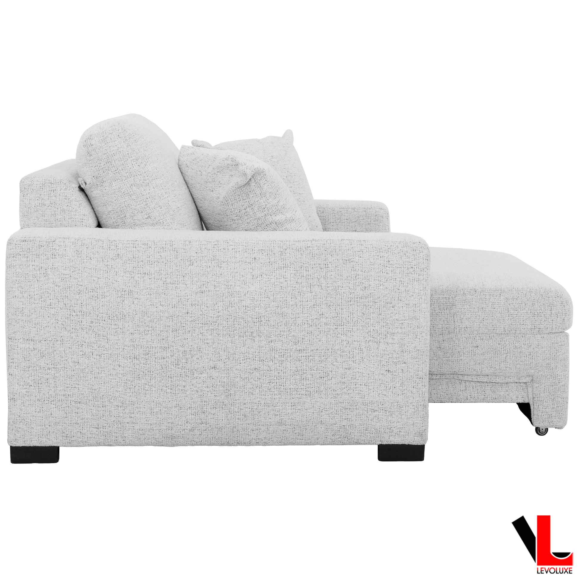 Levoluxe Chair Galveston 58.5" Power Sliding Chair in Chelsea Arctic