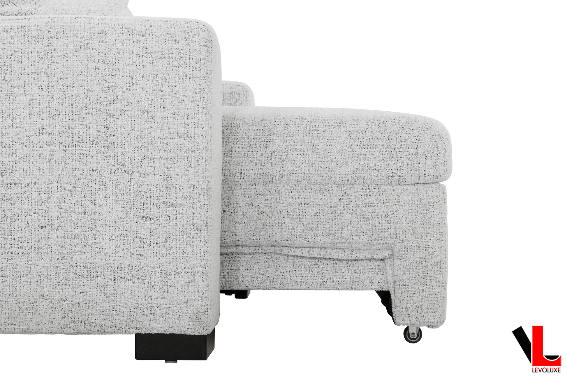 Levoluxe Chair Galveston 58.5" Power Sliding Chair in Chelsea Arctic