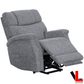 Levoluxe Chair Lifton 34" Power Lift Reclining Chair in Gramercy Smoke