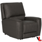 Levoluxe Chair Odessa 41.5" Power Reclining Chair with Power Headrest in Tex Grey Leather Match