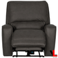 Levoluxe Chair Odessa 41.5" Power Reclining Chair with Power Headrest in Tex Grey Leather Match