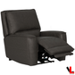 Levoluxe Chair Odessa 41.5" Power Reclining Chair with Power Headrest in Tex Grey Leather Match