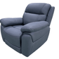 Levoluxe Chair Regent 40.5" Jaxxon Blue Power Reclining Chair with Power Headrest