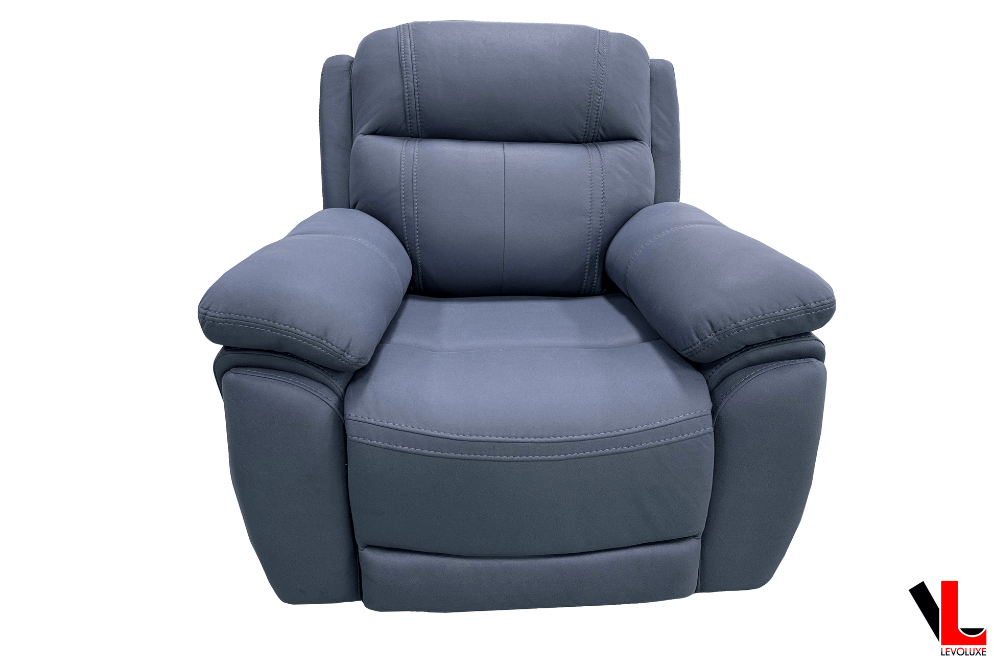Levoluxe Chair Regent 40.5" Jaxxon Blue Power Reclining Chair with Power Headrest