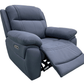 Levoluxe Chair Regent 40.5" Jaxxon Blue Power Reclining Chair with Power Headrest