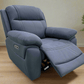Levoluxe Chair Regent 40.5" Jaxxon Blue Power Reclining Chair with Power Headrest