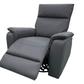 Levoluxe Chair Sereno 36" Jaxxon Smoke Power Swivel Glider Reclining Chair