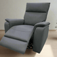 Levoluxe Chair Sereno 36" Jaxxon Smoke Power Swivel Glider Reclining Chair