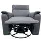 Levoluxe Chair Sereno 36" Jaxxon Smoke Power Swivel Glider Reclining Chair