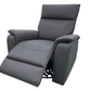 Levoluxe Chair Sereno 36" Jaxxon Smoke Power Swivel Glider Reclining Chair