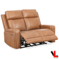 Levoluxe Loveseat Cavron 58" Power Reclining 2 Seater Loveseat with Power Headrests in Cognac Leather Match