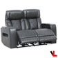 Levoluxe Colton 2 Piece Power Reclining Sofa and Loveseat Set with Power Headrest, Cupholders and Storage in Black Leather Match, image 9