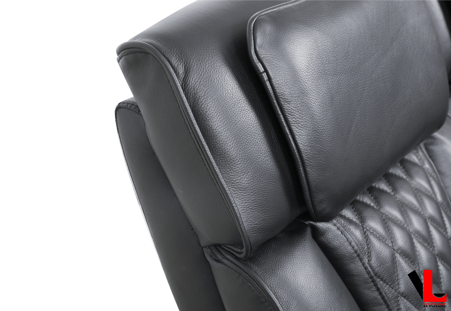 Levoluxe Colton 58" Leather Match Power Reclining 2 Seater Loveseat with Power Headrest, Cupholders and Storage, image 7