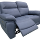 Levoluxe Loveseat Regent 62" Jaxxon Blue Power Reclining 2 Seater Loveseat with Power Headrests