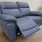 Levoluxe Loveseat Regent 62" Jaxxon Blue Power Reclining 2 Seater Loveseat with Power Headrests