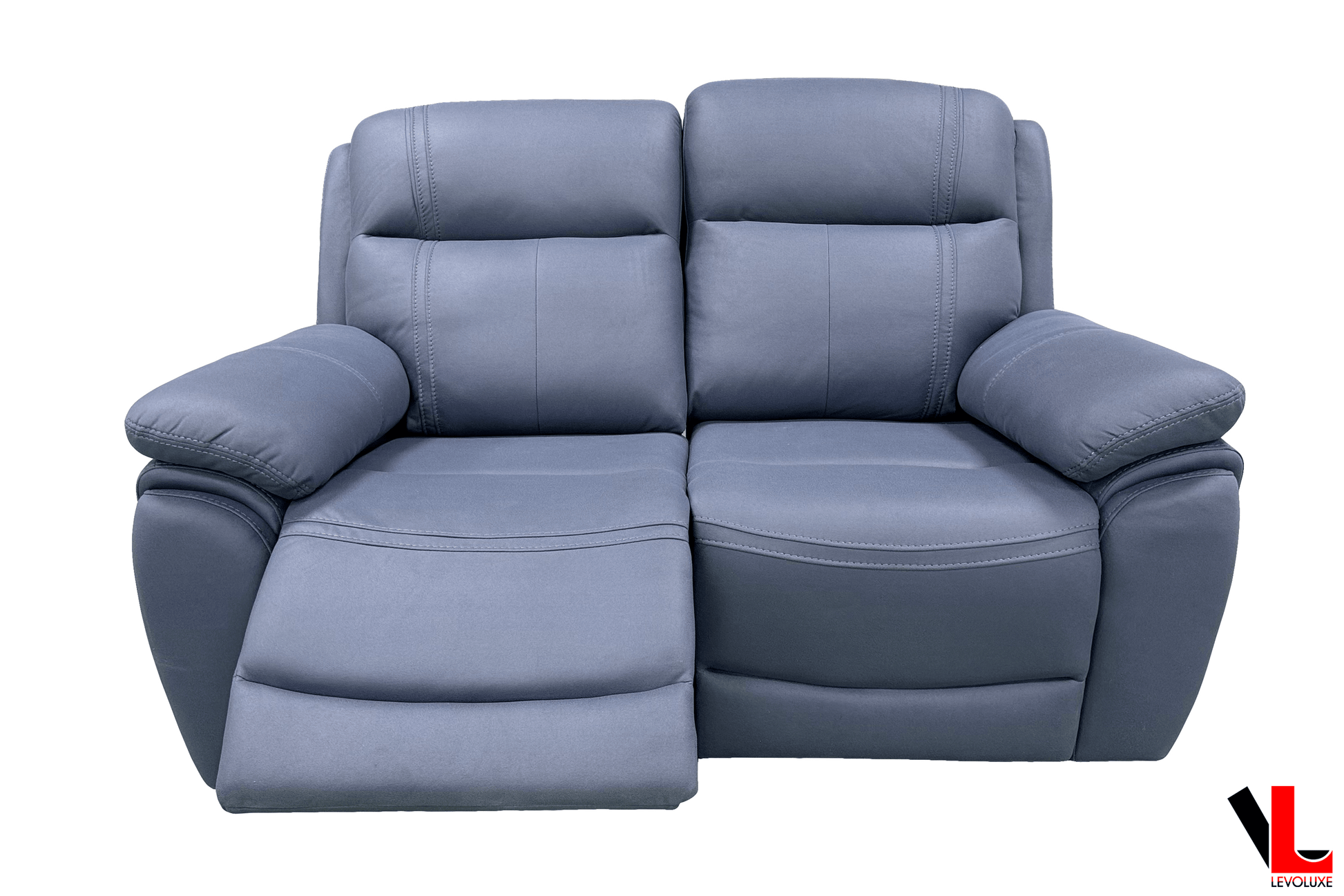 Levoluxe Loveseat Regent 62" Jaxxon Blue Power Reclining 2 Seater Loveseat with Power Headrests
