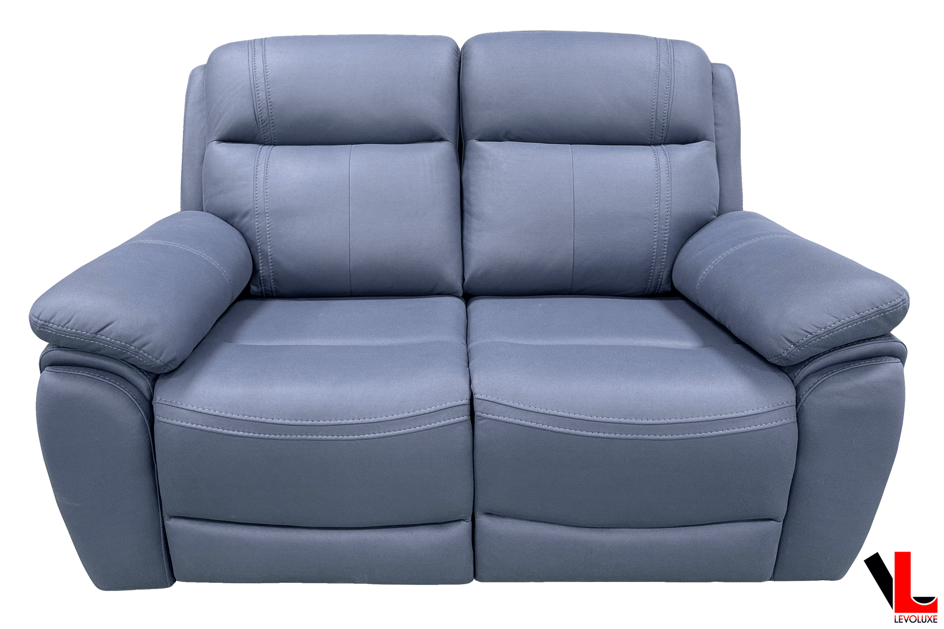 Levoluxe Loveseat Regent 62" Jaxxon Blue Power Reclining 2 Seater Loveseat with Power Headrests