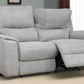 Sentinel 65" Power Reclining Loveseat with Power Headrest in Tweed Ash Fabric