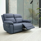 Regent 62" Jaxxon Blue Power Reclining 2 Seater Loveseat with Power Headrests
