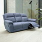 Regent 83" Jaxxon Blue Power Reclining 3 Seater Sofa with Power Headrests